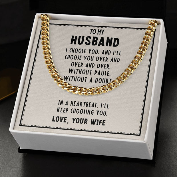 TO MY HUSBAND LOVE CHAIN