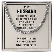 TO MY HUSBAND LOVE CHAIN