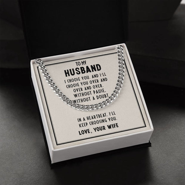 TO MY HUSBAND LOVE CHAIN