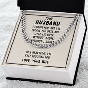 TO MY HUSBAND LOVE CHAIN