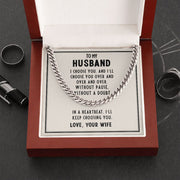 TO MY HUSBAND LOVE CHAIN