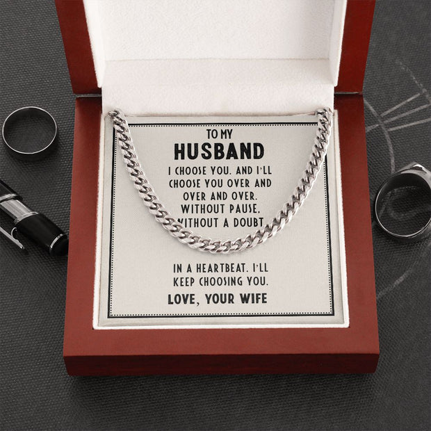 TO MY HUSBAND LOVE CHAIN