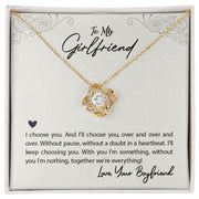 TO MY GIRLFRIEND ETERNAL LUCK NECKLACE