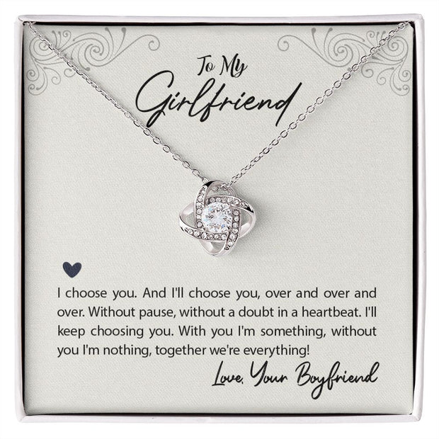 TO MY GIRLFRIEND ETERNAL LUCK NECKLACE